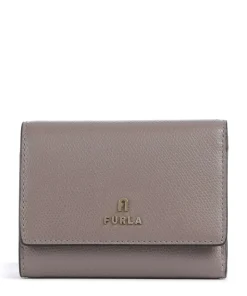 Camilla Geldbörse genarbtes Leder taupe