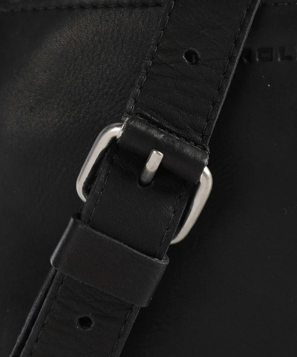 Campo Umhängetasche genarbtes Rindsleder schwarz