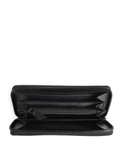 Capri RFID Geldbörse weiches Rindsleder schwarz