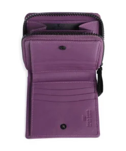 Capri RFID Geldbörse weiches Rindsleder violett