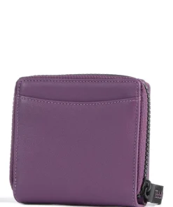 Capri RFID Geldbörse weiches Rindsleder violett