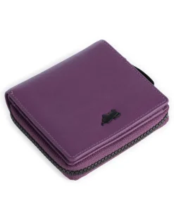 Capri RFID Geldbörse weiches Rindsleder violett