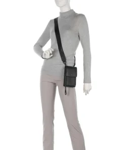 Capri RFID Handytasche genarbtes Rindsleder schwarz