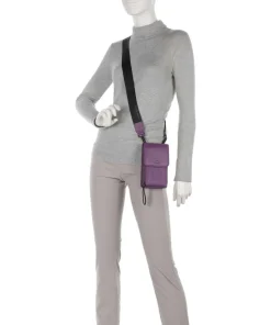 Capri RFID Handytasche genarbtes Rindsleder violett