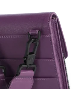 Capri RFID Handytasche genarbtes Rindsleder violett