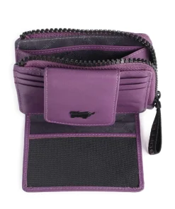 Capri RFID Kreditkartenetui fein genarbtes Rindsleder violett