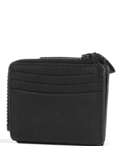 Capri RFID Kreditkartenetui fein genarbtes Rindsleder schwarz