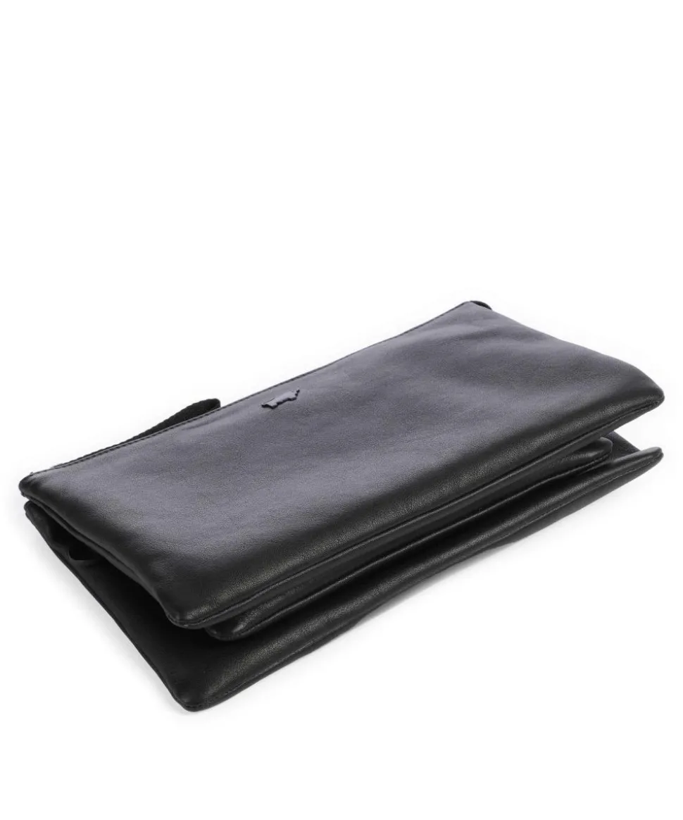 Capri RFID Umhängetasche weiches Rindsleder schwarz