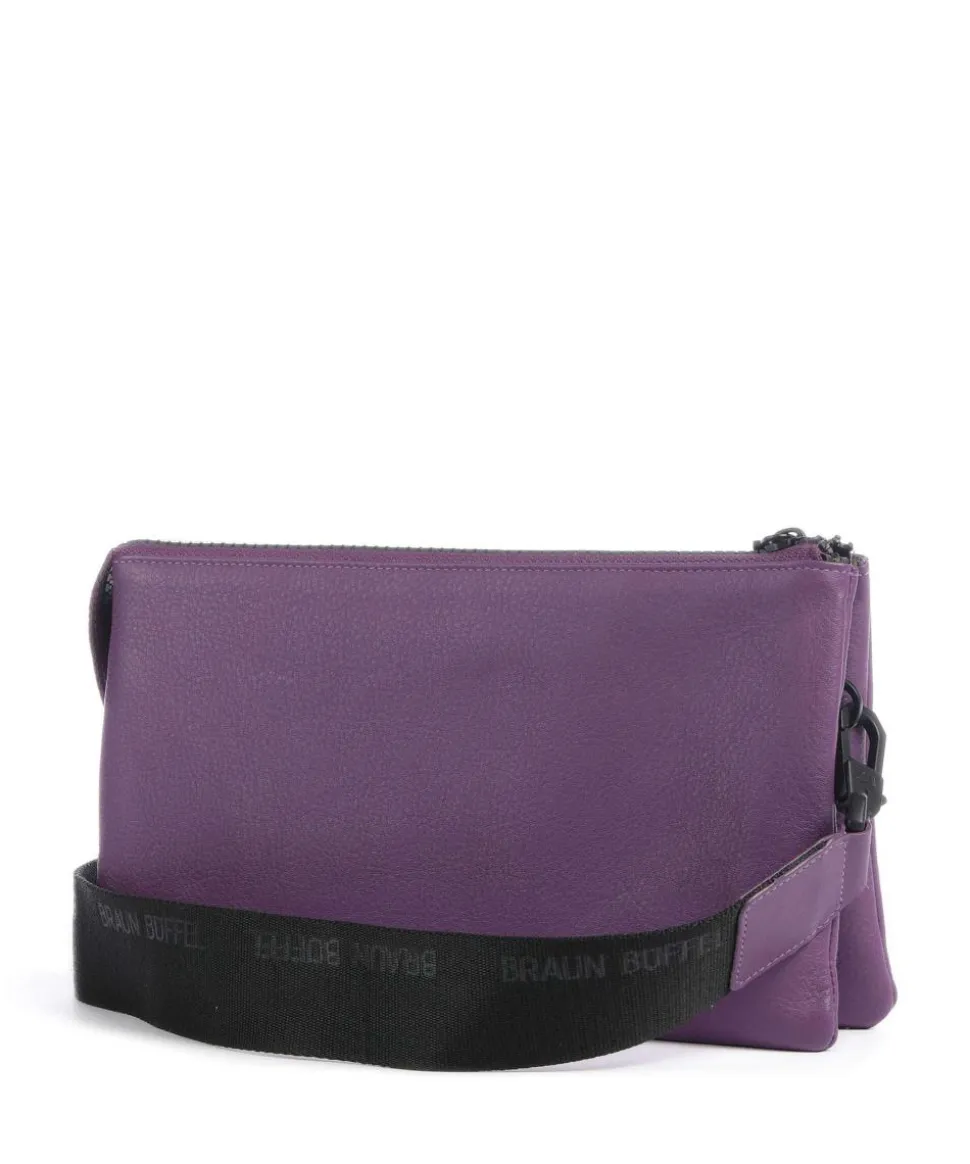 Capri RFID Umhängetasche weiches Rindsleder violett