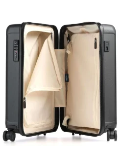 Capri 4-Rollen Trolley schwarz 55 cm