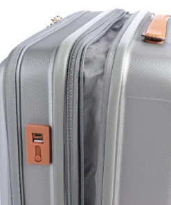 Capri 4-Rollen Trolley silber 55 cm