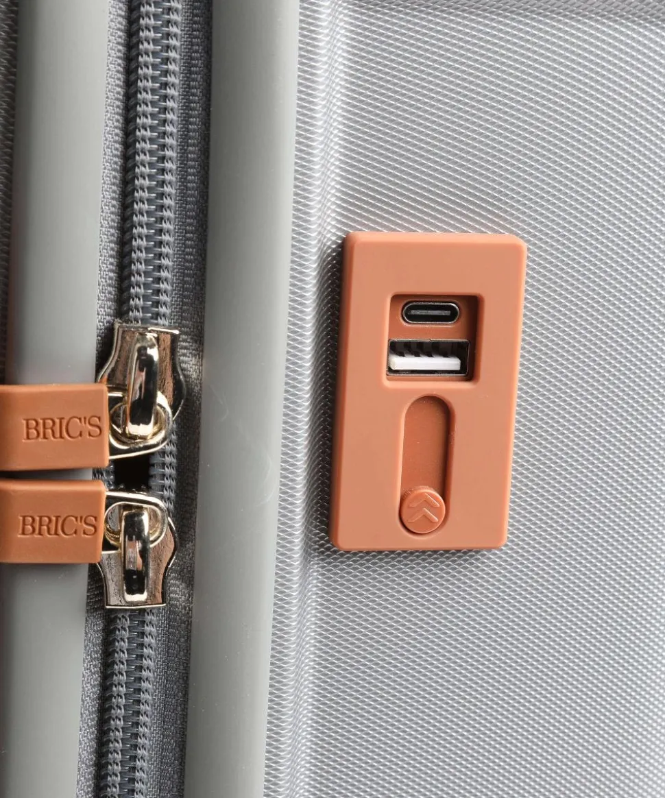 Capri 4-Rollen Trolley silber 55 cm