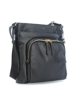 Capri Umhängetasche Leder schwarz