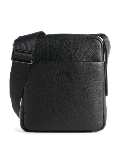 Cardona Luan Umhängetasche genarbtes Leder schwarz