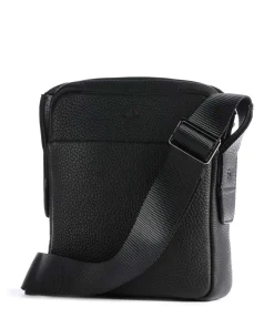 Cardona Luan Umhängetasche genarbtes Leder schwarz
