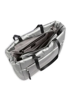 Carezza Shopper Textil silber