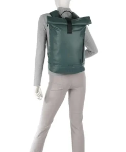 Cargo CAR250 Rolltop Rucksack 14″ Lederimitat dunkelgrün