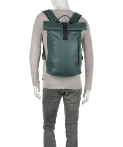 Cargo CAR250 Rolltop Rucksack 14″ Lederimitat dunkelgrün