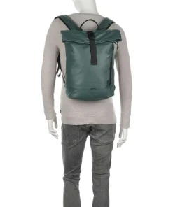 Cargo CAR200 Rolltop Rucksack 14″ Lederimitat dunkelgrün