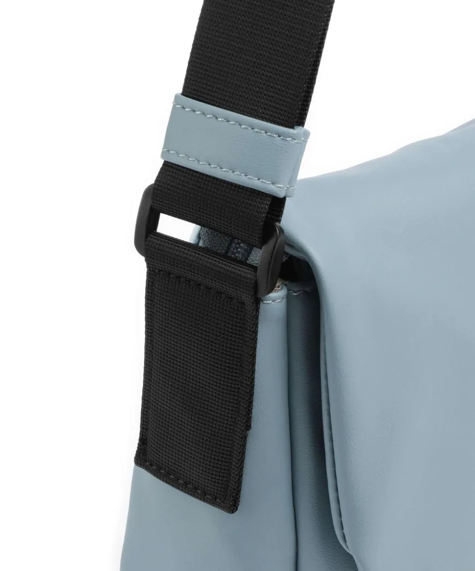 Cargo Kuriertasche Lederimitat hellblau