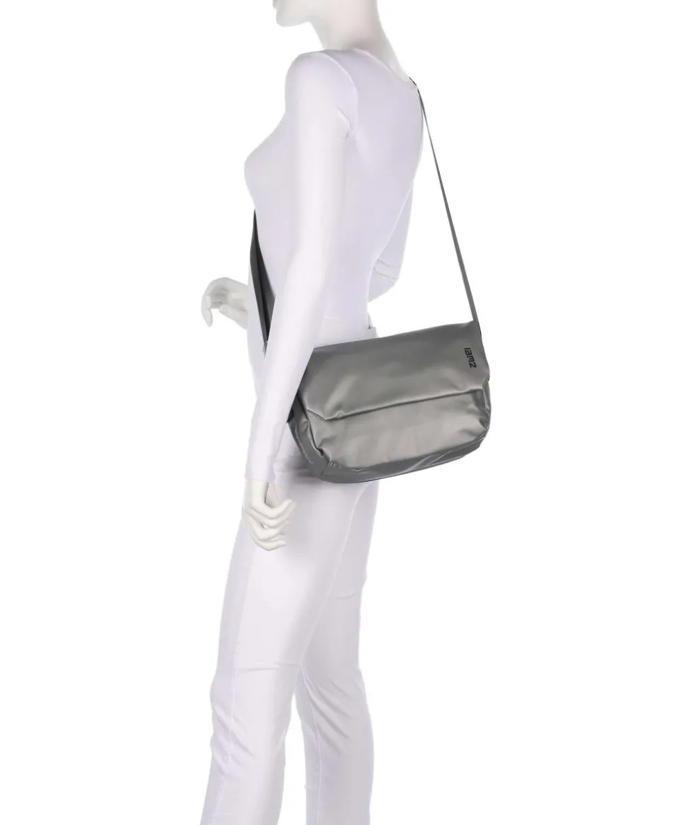 Cargo Kuriertasche Lederimitat grau