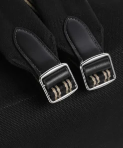 Cargo Rucksack Baumwolle schwarz