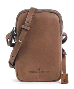 Carisma Handytasche genarbtes Rindsleder braun