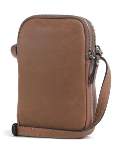 Carisma Handytasche genarbtes Rindsleder braun