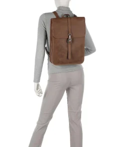 Carisma RFID Rucksack 15″ Leder cognac