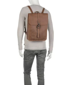 Carisma RFID Rucksack 15″ Leder cognac