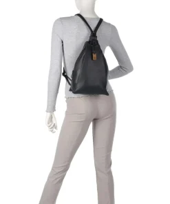 Carisma Rucksack genarbtes Rindsleder schwarz