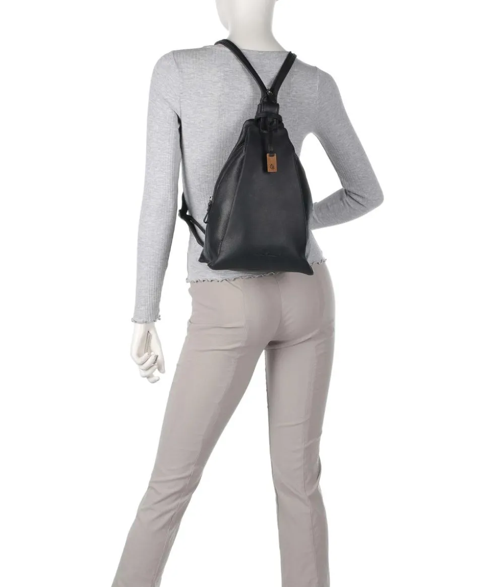 Carisma Rucksack genarbtes Rindsleder schwarz