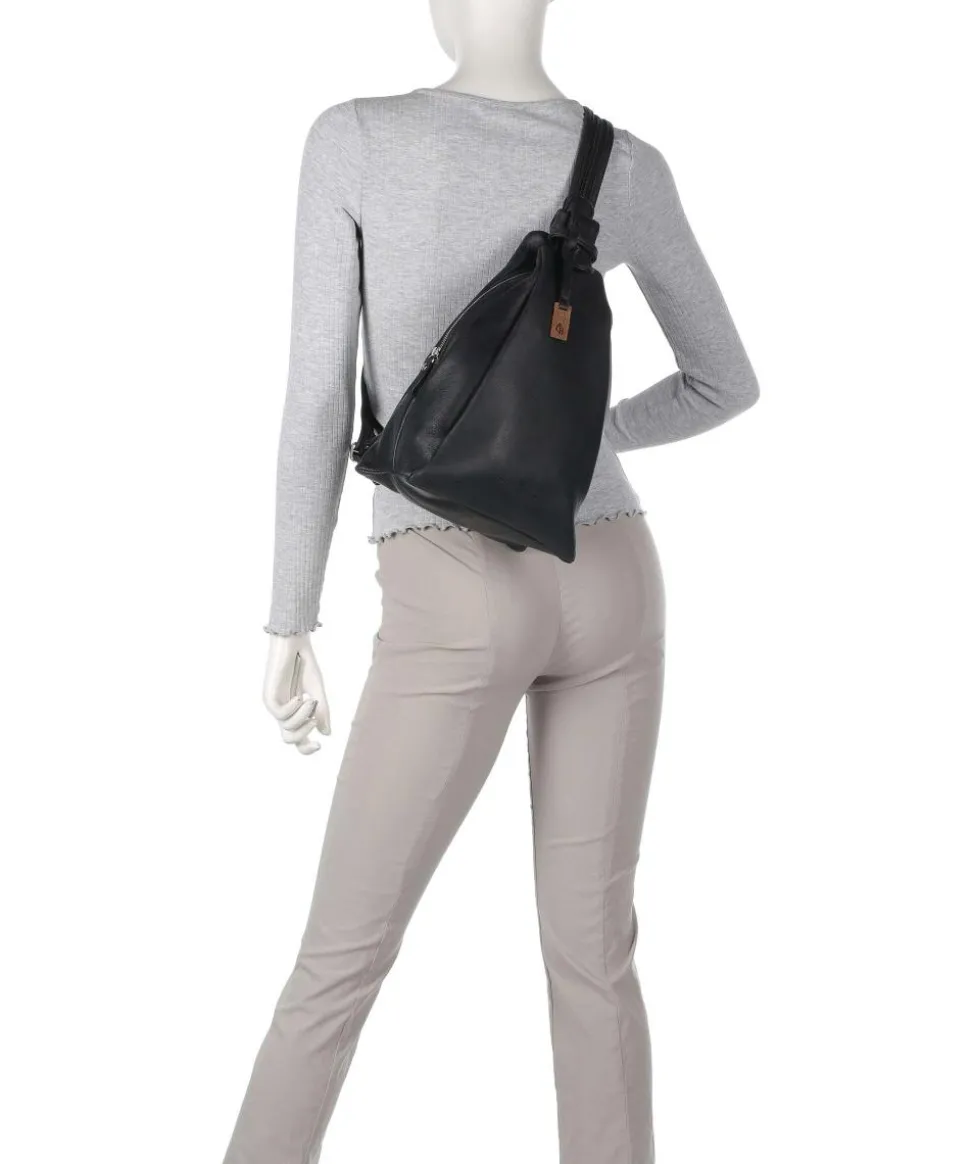 Carisma Rucksack genarbtes Rindsleder schwarz