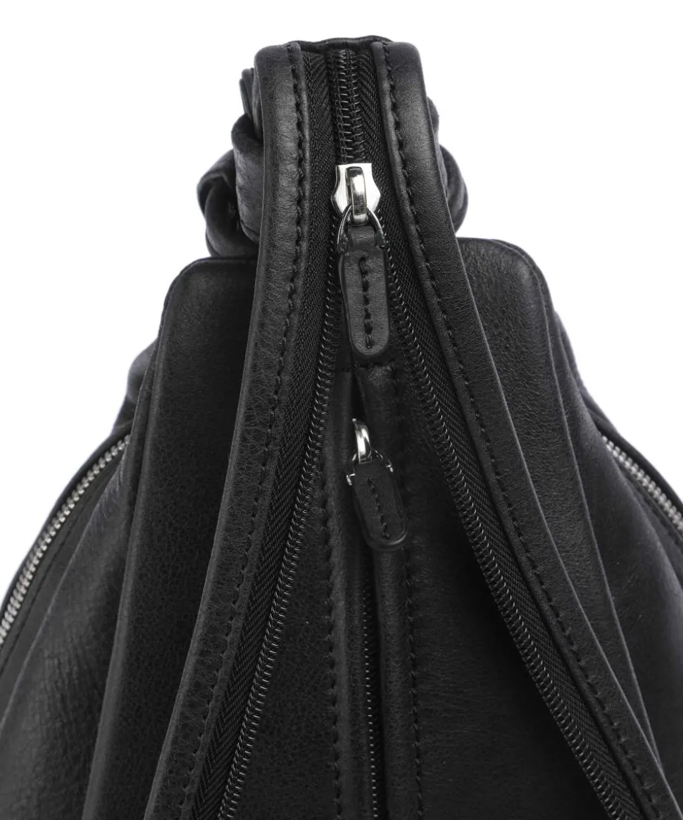 Carisma Rucksack genarbtes Rindsleder schwarz