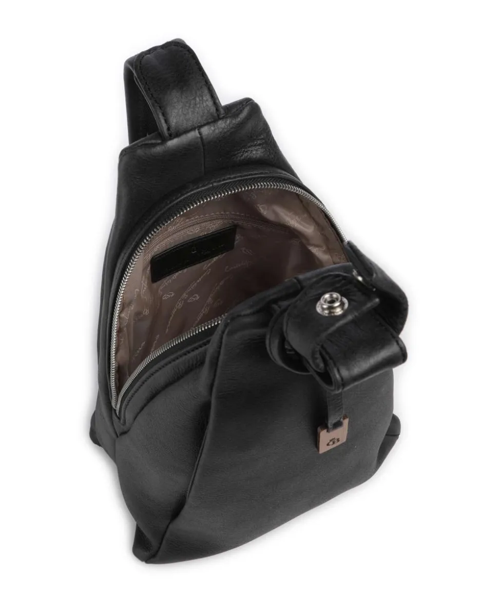 Carisma Rucksack genarbtes Rindsleder schwarz