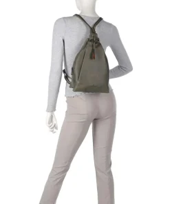 Carisma Rucksack genarbtes Rindsleder khaki