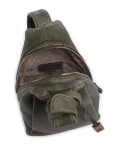 Carisma Rucksack genarbtes Rindsleder khaki