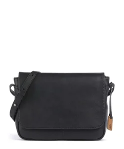 Carisma Umhängetasche genarbtes Rindsleder schwarz