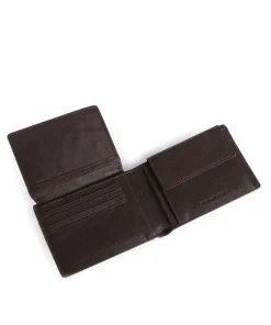 Carl RFID Geldbörse genarbtes Rindsleder dunkelbraun