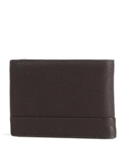 Carl RFID Geldbörse genarbtes Rindsleder dunkelbraun