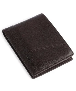 Carl RFID Geldbörse genarbtes Rindsleder dunkelbraun