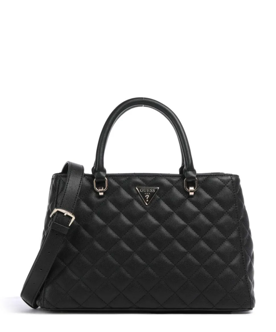 Carly Eco Handtasche Lederimitat schwarz