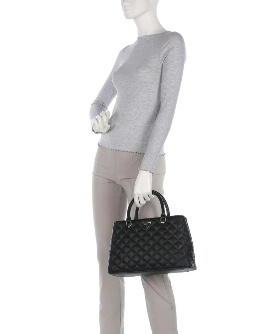 Carly Eco Handtasche Lederimitat schwarz