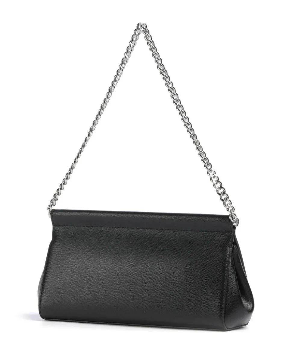 Carmine Schultertasche genarbtes Leder schwarz