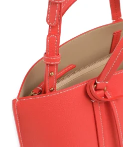 Carrie Classic Handtasche genarbtes Leder orange