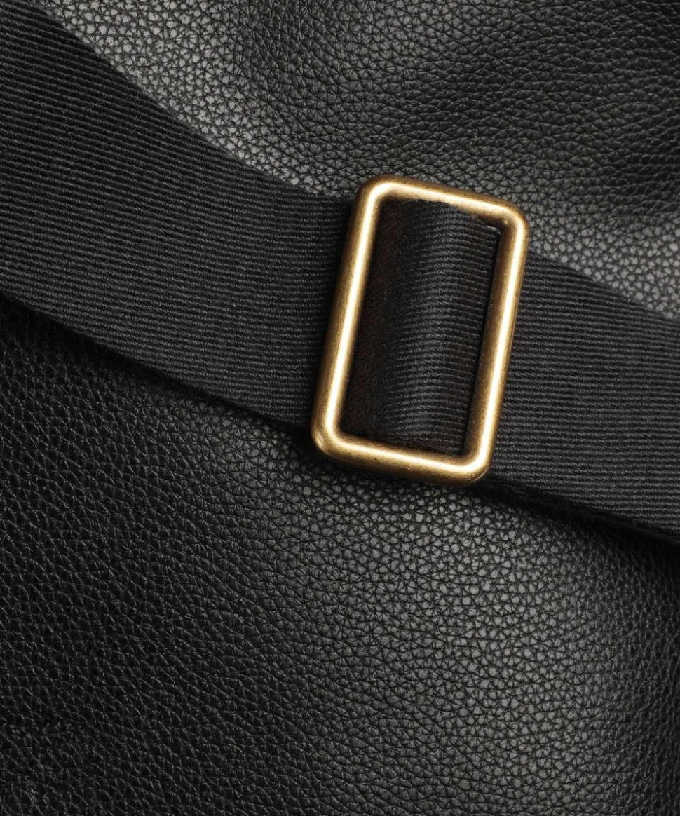 Carrie Rucksack genarbtes Leder schwarz