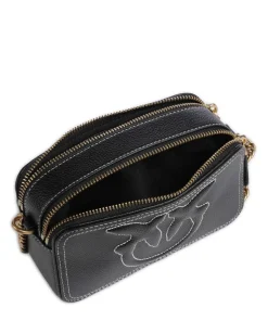 Carrie Umhängetasche genarbtes Rindsleder schwarz