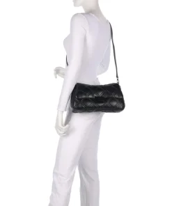 Cassandra Schultertasche Lederimitat schwarz