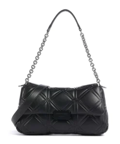 Cassandra Schultertasche Lederimitat schwarz