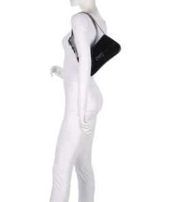 Cassandra Schultertasche Lederimitat schwarz